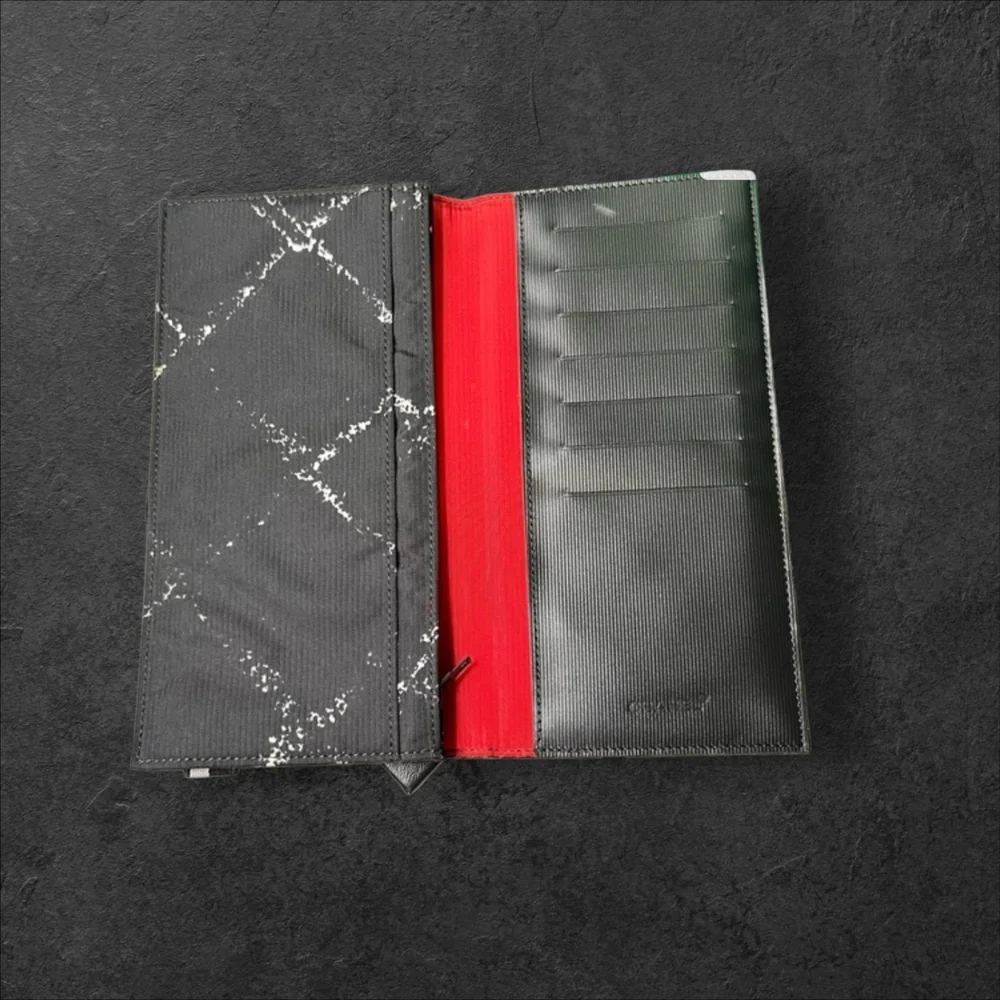 Chanel Black Nylon Long Wallet Authentic Vintage from the Chanel Travel Line - Picture 4 of 16